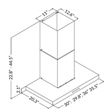 Load image into Gallery viewer, Sakura M-3000 Series Range Hood: Powerful, Stylish, and Made in Taiwan
