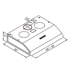 Load image into Gallery viewer, Sakura R-767 Series 30"/36" Range Hood - Stainless Steel
