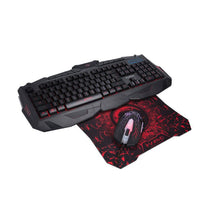 Load image into Gallery viewer, Marvo Multicolor Backlight Gaming Keyboard + Mouse + Mouse Pad Combo