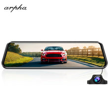 Load image into Gallery viewer, Arpha W03 GPS 12" Touch Max Streaming Mirror with Front and Back1080P Cam