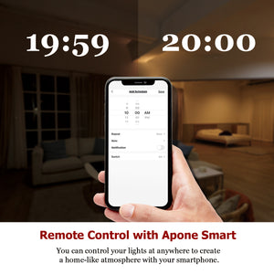 APone Smart Light Bulb RGB A19 E27 8W (2 Pack)