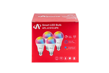 Load image into Gallery viewer, APone Smart Light Bulb RGB A19 E27 8W (4 Pack)
