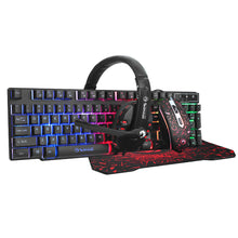 Load image into Gallery viewer, Marvo Rainbow Backlight Gaming Keyboard + Mouse + Headset + Mouse Pad Gaming Kit
