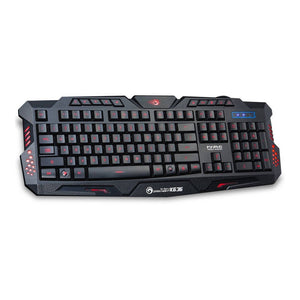 Marvo K636 Wired USB2.0 3-Color Backlight Membrane Gaming Keyboard