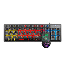 Load image into Gallery viewer, Marvo Wired LED Backlight 7-color Membrane Gaming Keyboard &amp; Mouse Combo
