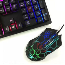 Load image into Gallery viewer, Marvo Wired LED Backlight 7-color Membrane Gaming Keyboard &amp; Mouse Combo
