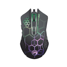 Load image into Gallery viewer, Marvo Wired LED Backlight 7-color Membrane Gaming Keyboard &amp; Mouse Combo
