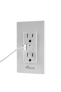 APone Wi-Fi Wallmount Outlet 15A - 1 Port USB